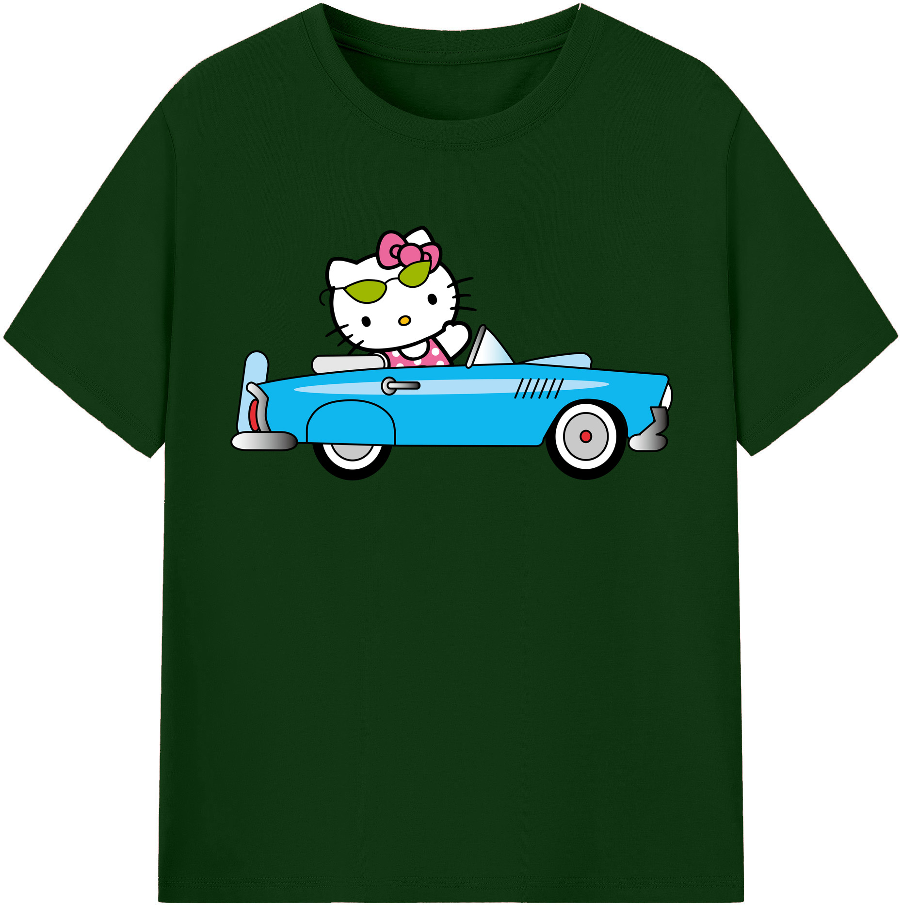 （画像用） Hello Kitty ハローキティ 綿100％半袖Tシャツ（フロントプリント）